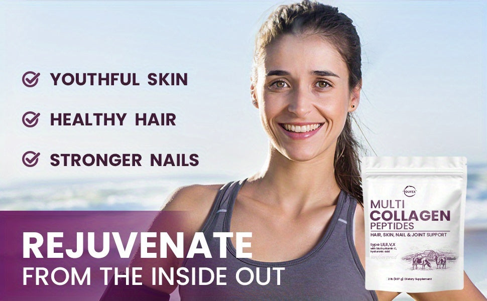Multi-Source Collagen Peptides Powder – Unflavored, Joint & Skin Support