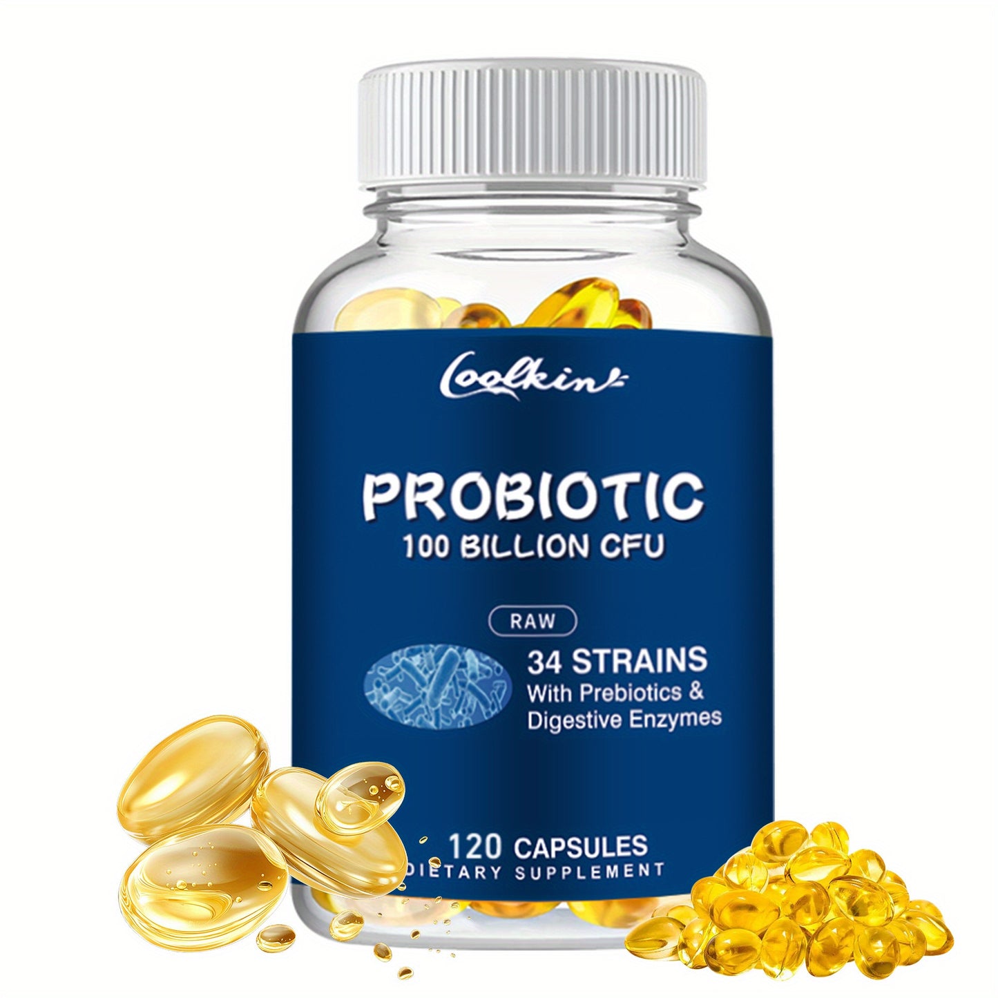 Probiotic 100 Billion CFU with Prebiotics – 120 Capsules