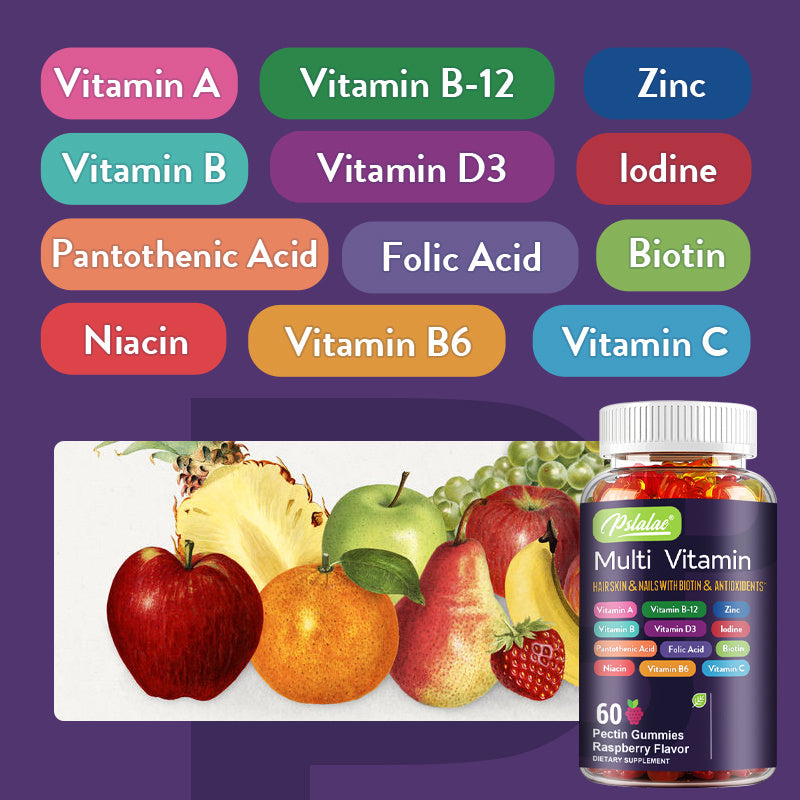 Multi Vitamin - Antioxidant, Supports Healthy Hair, Nails & Skin, Brain Health - 60pcs