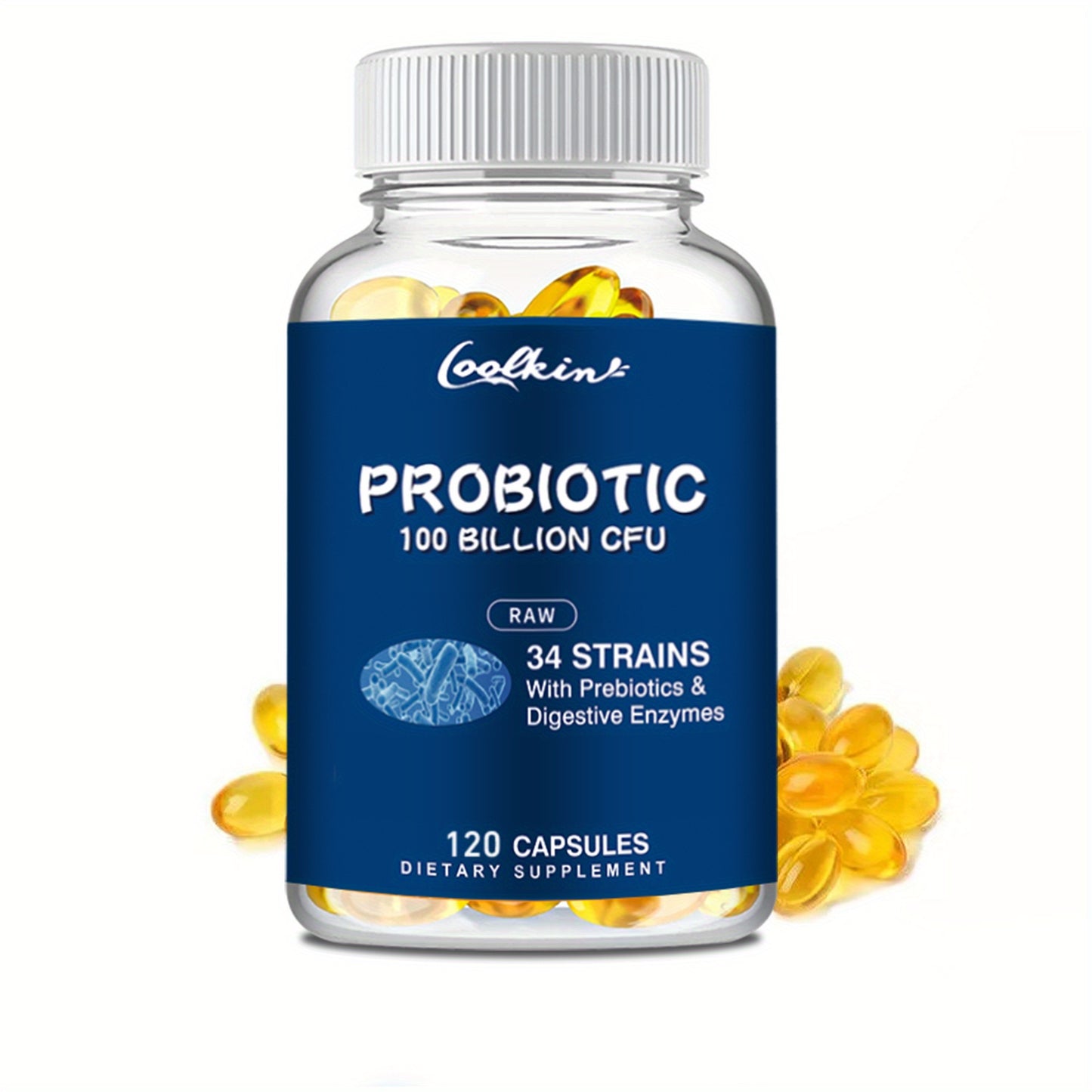 Probiotic 100 Billion CFU with Prebiotics – 120 Capsules