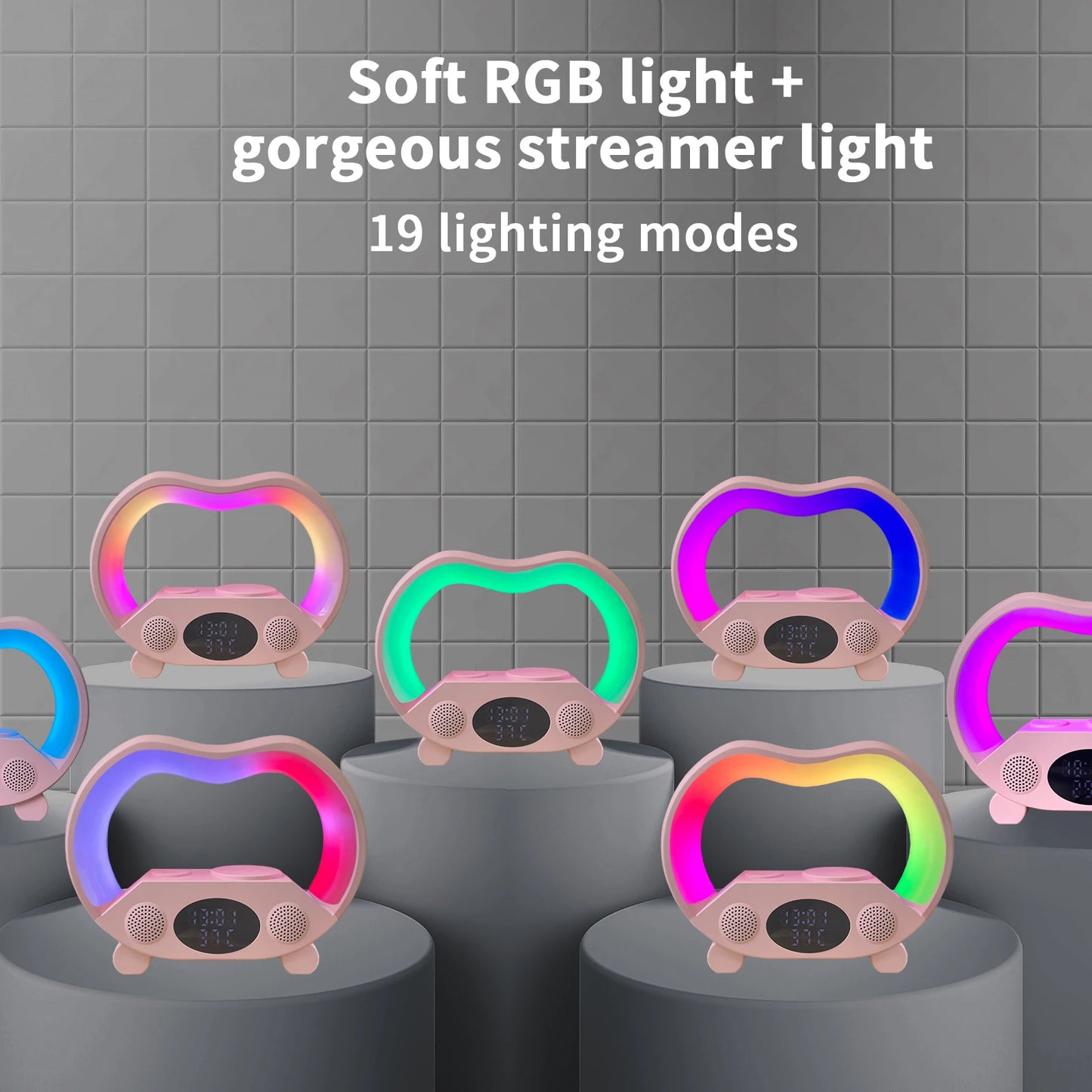 ZS932 Smart Music Speaker with Wireless Charger & RGB LED Light