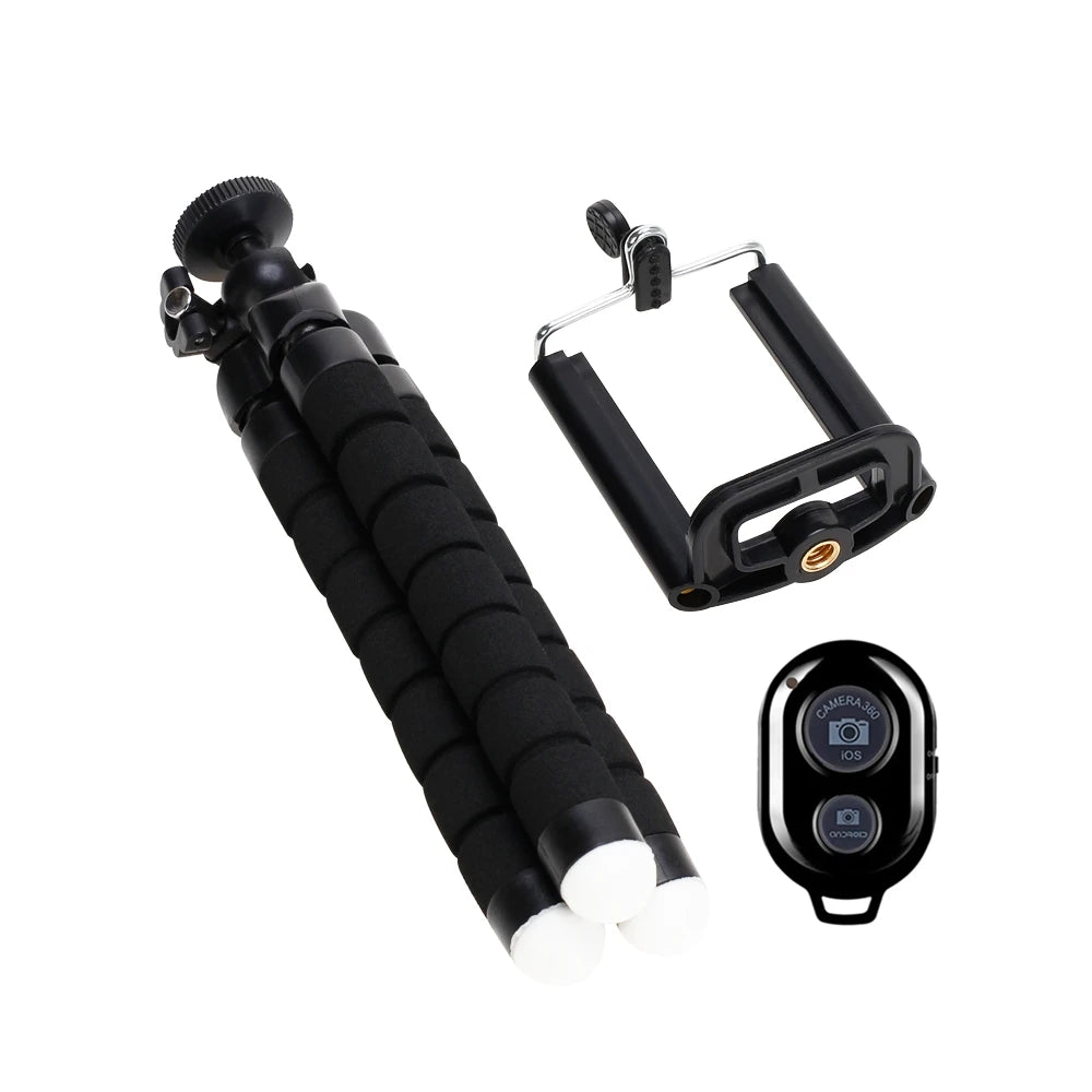 Octopus Mini Tripod for Phone & Camera – Flexible Smartphone Holder