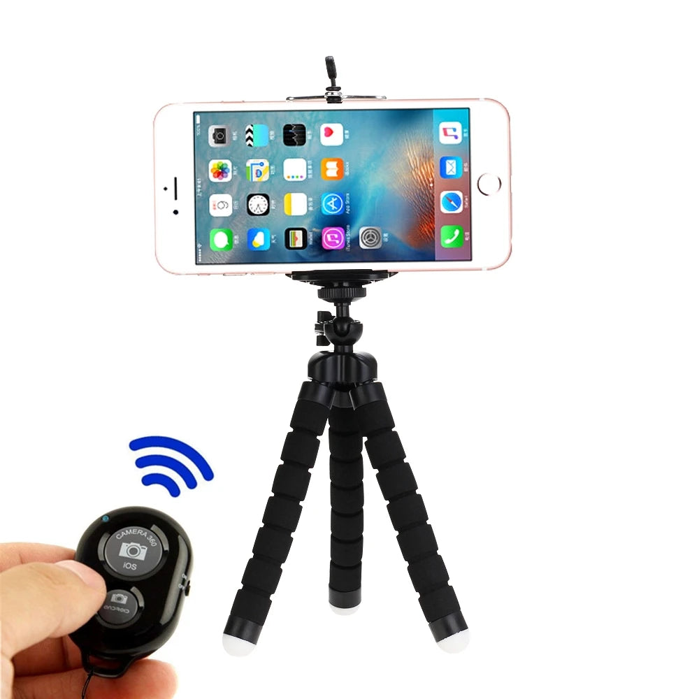 Octopus Mini Tripod for Phone & Camera – Flexible Smartphone Holder
