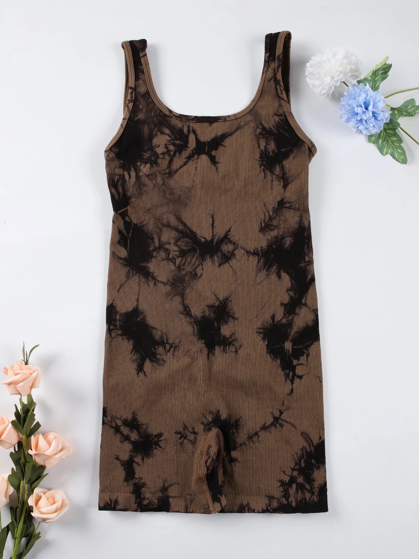 Women’s Backless U-Neck Yoga Jumpsuit – Stretchy & Seamless
