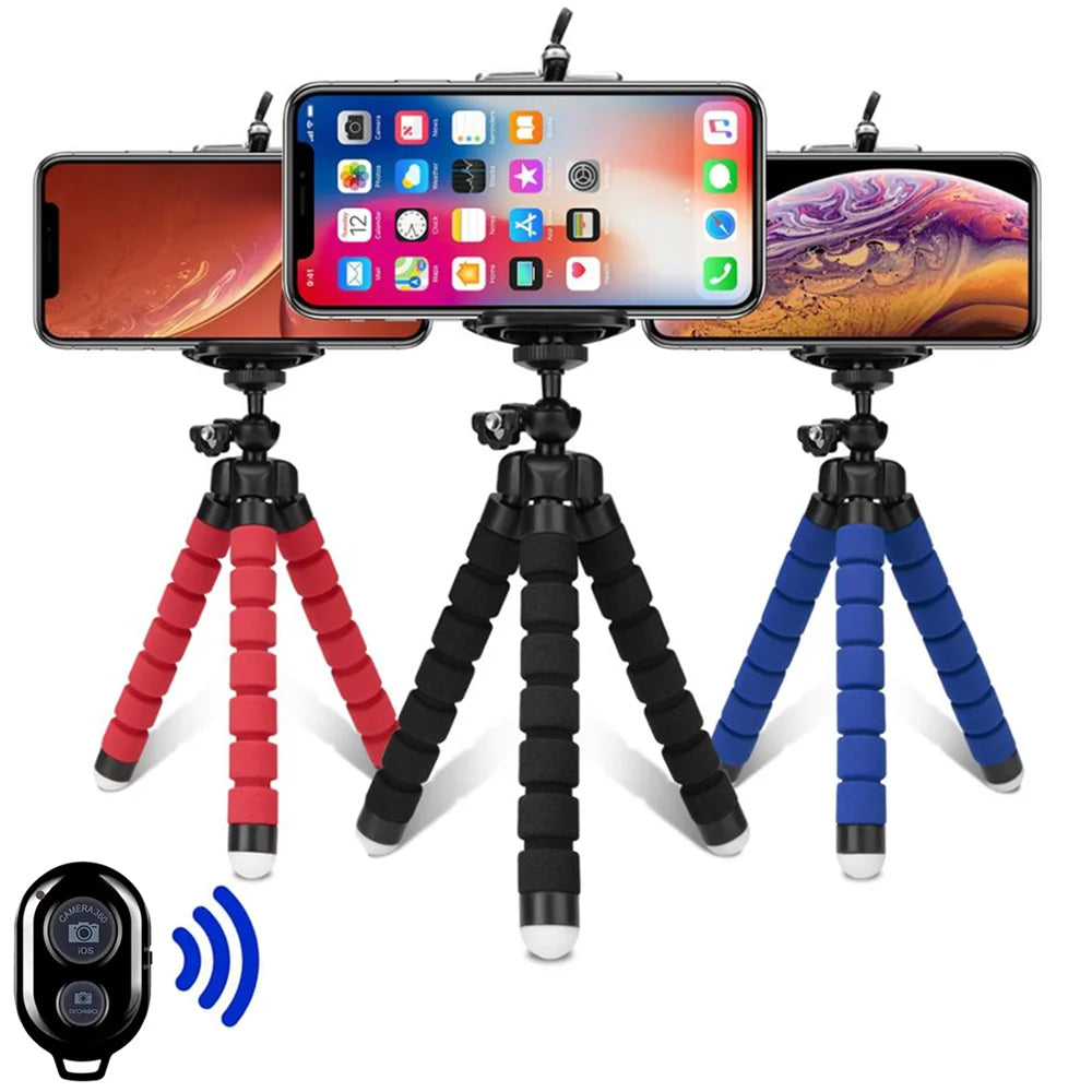 Octopus Mini Tripod for Phone & Camera – Flexible Smartphone Holder