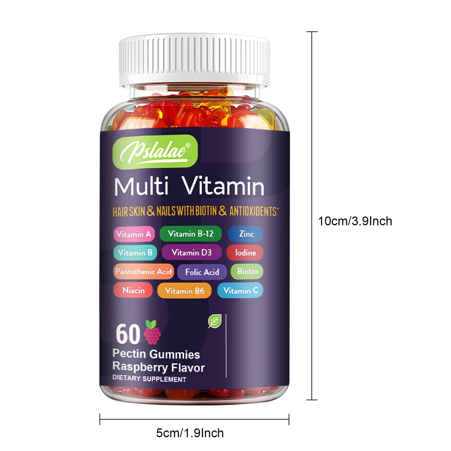 Multi Vitamin - Antioxidant, Supports Healthy Hair, Nails & Skin, Brain Health - 60pcs