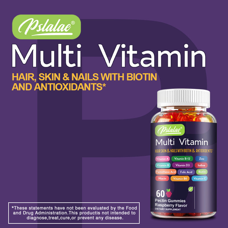 Multi Vitamin - Antioxidant, Supports Healthy Hair, Nails & Skin, Brain Health - 60pcs