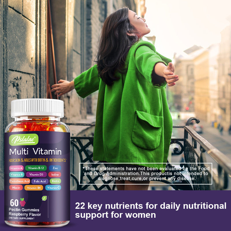 Multi Vitamin - Antioxidant, Supports Healthy Hair, Nails & Skin, Brain Health - 60pcs