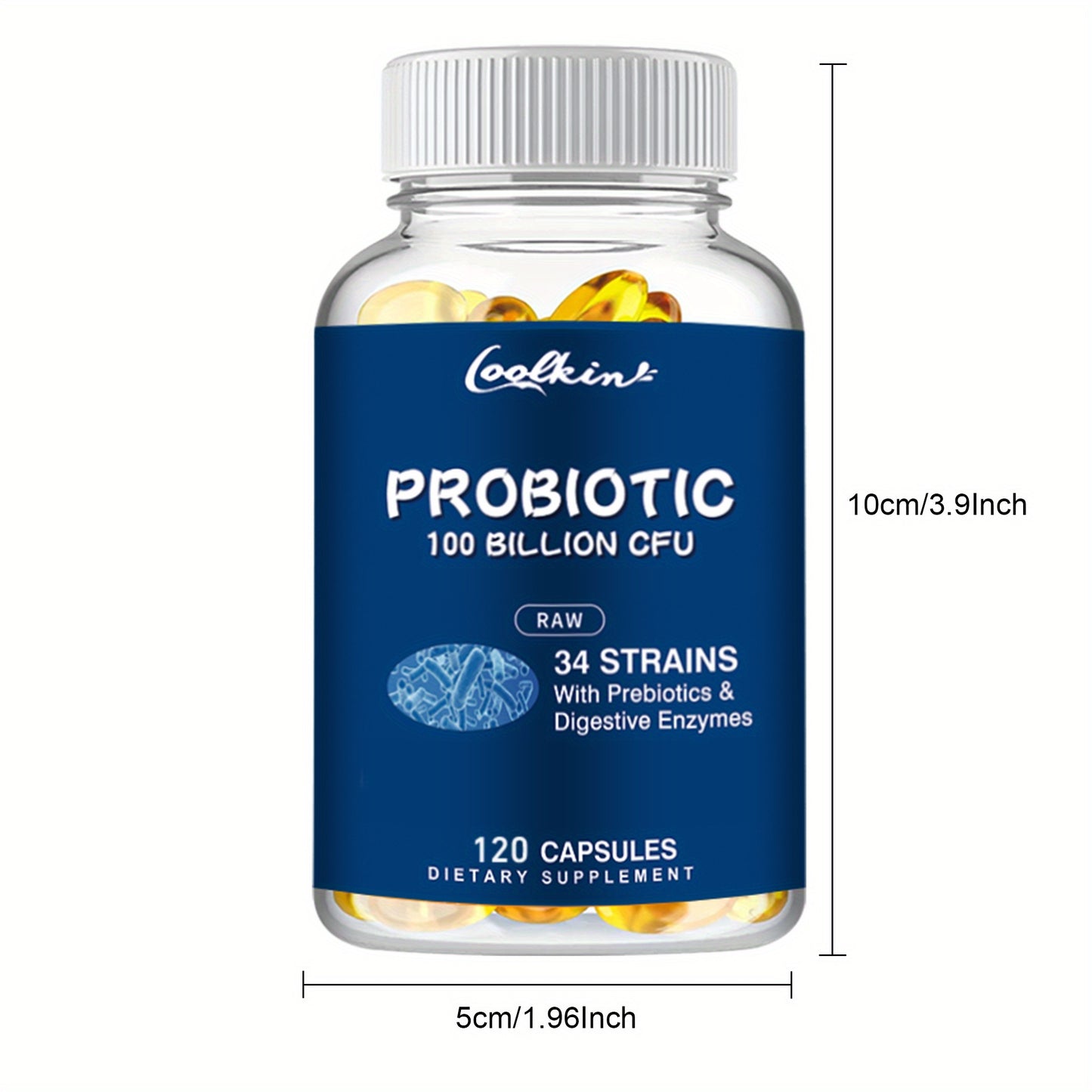 Probiotic 100 Billion CFU with Prebiotics – 120 Capsules
