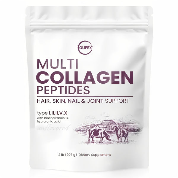 Multi-Source Collagen Peptides Powder – Unflavored, Joint & Skin Support