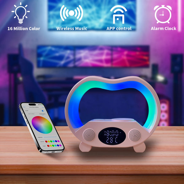 ZS932 Smart Music Speaker with Wireless Charger & RGB LED Light