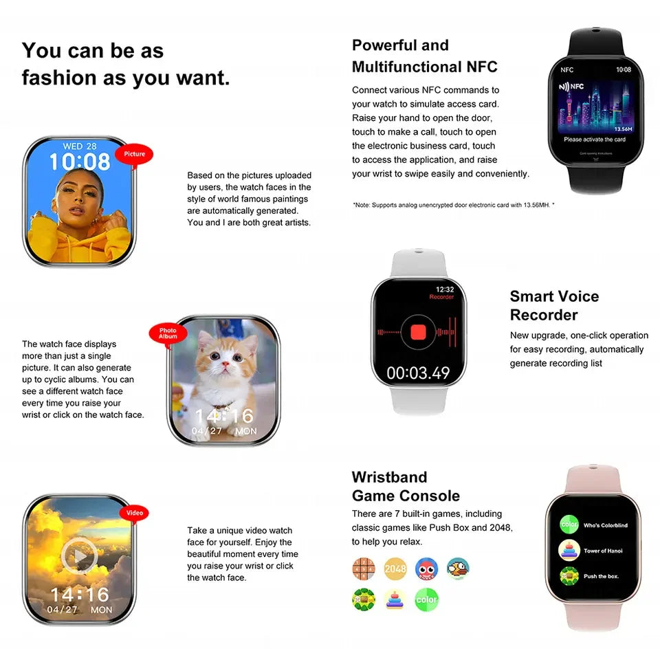 2025 Series 10 GPS Smart Watch – Bluetooth Calls, Waterproof, NFC for Android & iOS