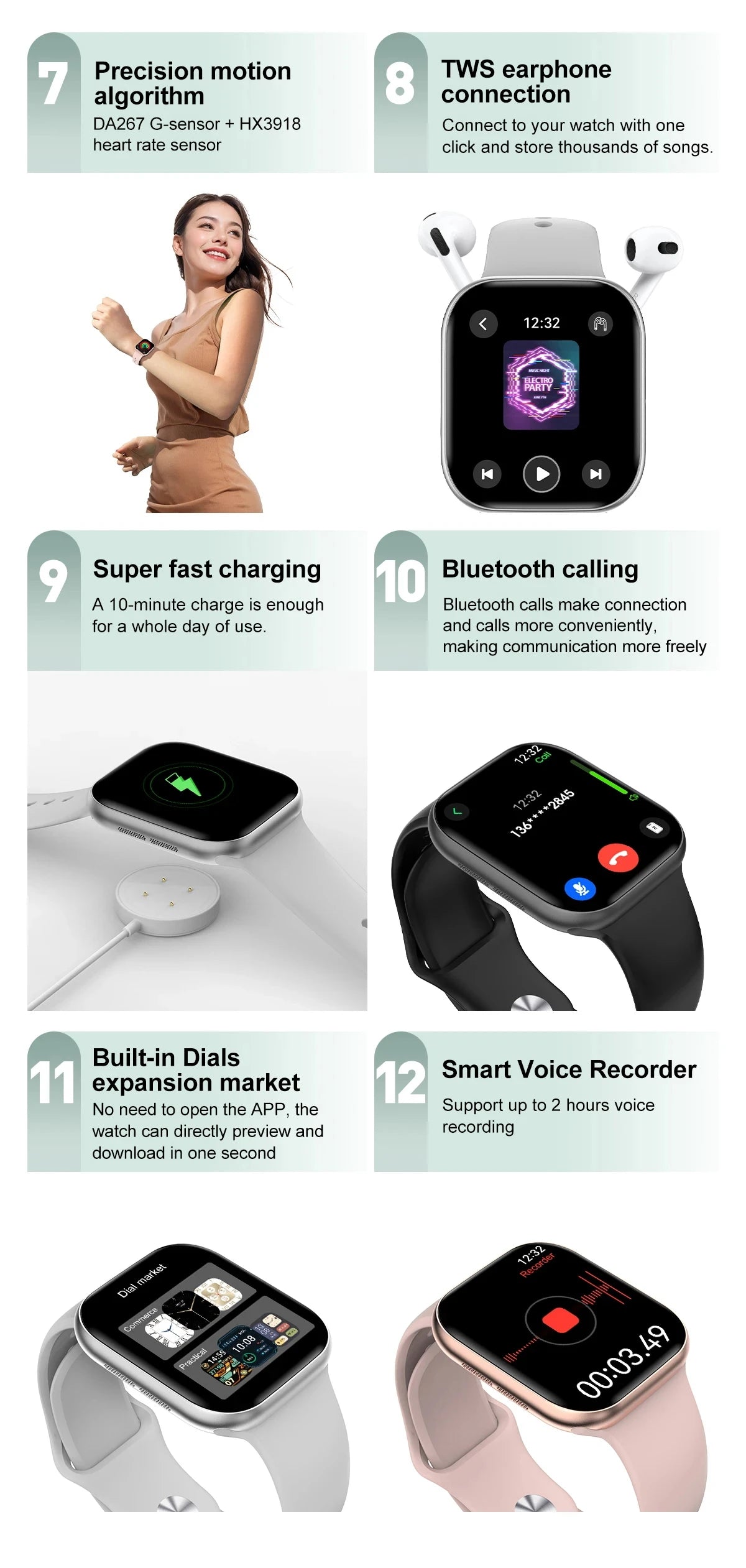 2025 Series 10 GPS Smart Watch – Bluetooth Calls, Waterproof, NFC for Android & iOS